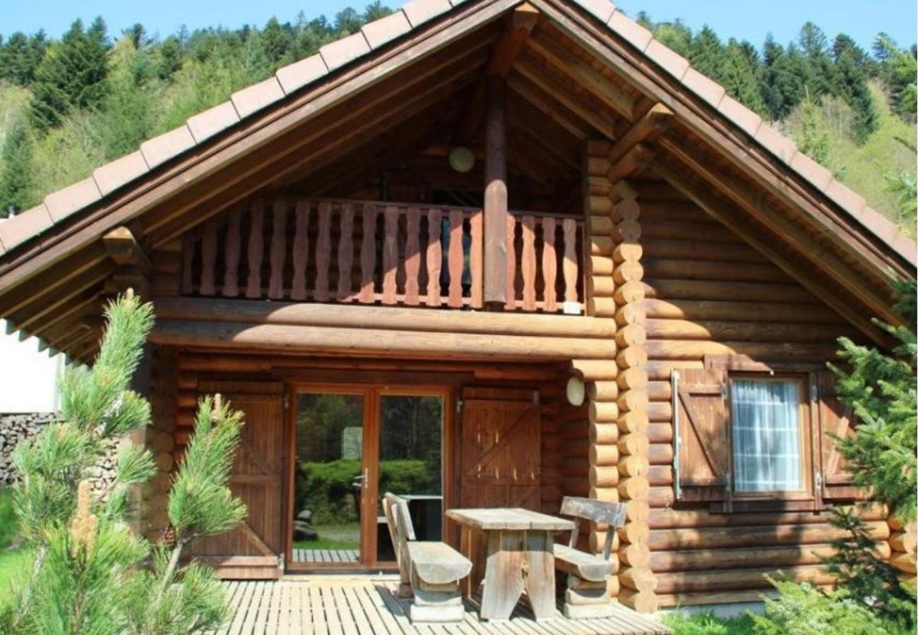 L'Ours Noir Chalet En Rondins La Bresse Exterior foto
