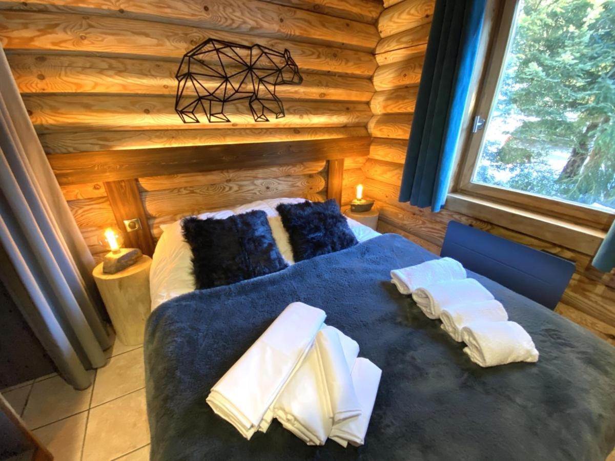 L'Ours Noir Chalet En Rondins La Bresse Exterior foto